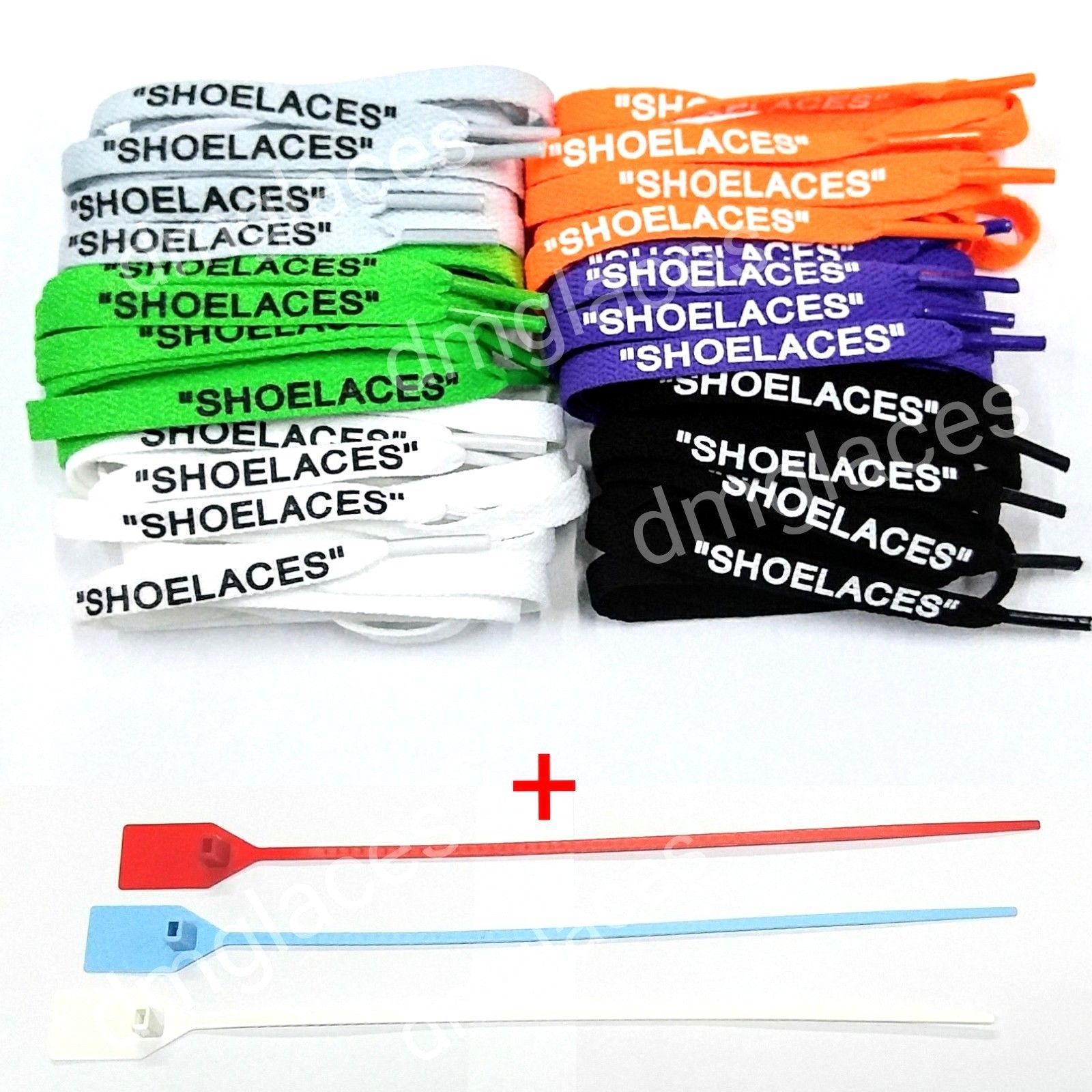 "Shoelaces" Flat Laces + Zip Tie